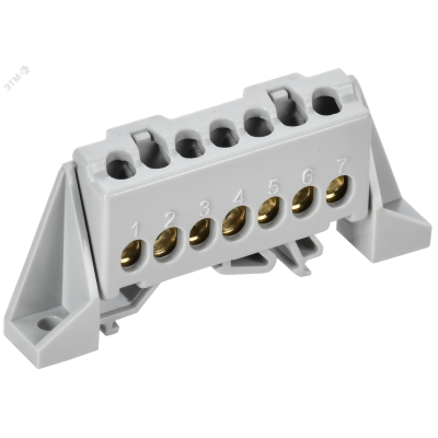 TEKFOR Шина L фаза в комбинированном DIN-изоляторе Стойка 6х9-7-Ср IEK