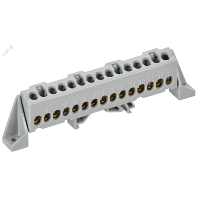 TEKFOR Шина L фаза в комбинированном DIN-изоляторе Стойка 6х9-15-Ср IEK