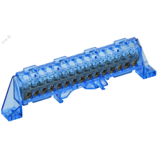 TEKFOR Шина N ноль в комбинированном DIN-изоляторе Стойка 6х9-15-С IEK