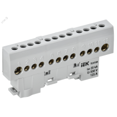 TEKFOR Шина L фаза изолированная на универсальном держателе 8х12-12-Ср IEK