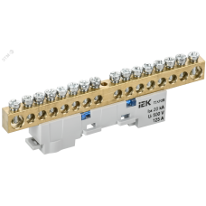 TEKFOR Шина N ноль неизолированная на универсальном держателе 8х12-16-С IEK