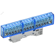 TEKFOR Шина N ноль изолированная на универсальном держателе 8х12-16-С IEK