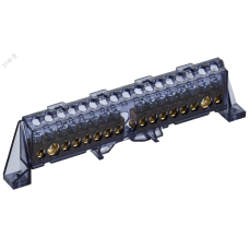 TEKFOR Шина N ноль в комбинированном DIN-изоляторе Стойка 8х12-(8+8)-Ч IEK