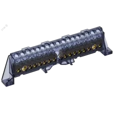TEKFOR Шина N ноль в комбинированном DIN-изоляторе Стойка 8х12-(8+8)-Ч IEK