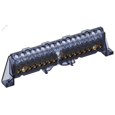 TEKFOR Шина N ноль в комбинированном DIN-изоляторе Стойка 8х12-(8+8)-Ч IEK