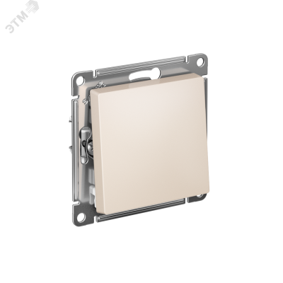 Переключатель одноклавишный ATLASDESIGN схема 6 10АХ механизм бежевый