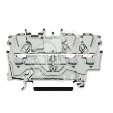 Клемма трехпроводная проходная 0.25-2.5(4)мм.кв. на DIN рейку