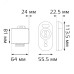Контроллер RGB Gauss для лент 288W/576W 12V/24V 24А IP 20 с сенсорным пультом (белый) 1/100