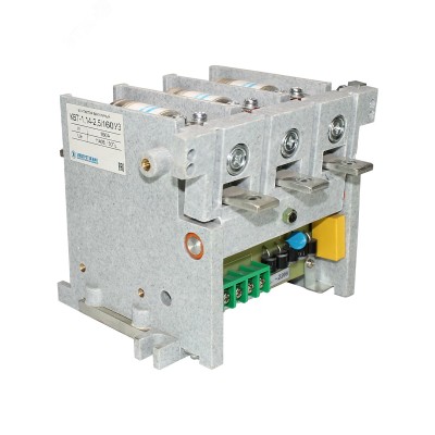 Контактор вакуумный КВТ-1,14-2,5/160-3 У3, трёхполюсный, 220В, 2з+1р, нереверсивный, без реле, IP00. (ЭТ)