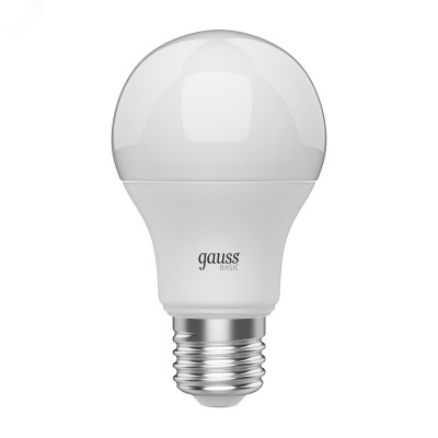 Лампа Gauss Basic A60 AC/DC 12-36V 12W 960lm 4100K E27 LED 1/5/50