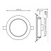 Свет-ик даунлайт GaussSmartHome 16W1600lm2700-4000К 220-240V IP20 165*38мм изм.цвет.тем+дим LED 1/30