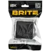 BRITE Выключатель 2-клавишный проходной 10А безвинтовое крепление ВС11-2-6-БрЧ черный IEK