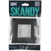 SKANDY Рамка 1-местная SK-F01T титан IEK