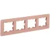 BRITE Рамка 4 поста РУ-4-2-Бр стекло дым. RE IEK