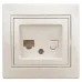 Розетка Intro Plano 1-303-02 информационная RJ45, IP20, СУ, слоновая кость