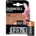 Литиевые батарейки Duracell High Power 123, 3 В, упаковка из 1 шт. (CR123 / CR123A / CR17345), предназначена для использования в датчиках, бесключевых замках, фотов