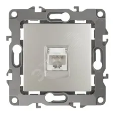 12-3107-15 ЭРА Розетка информационная RJ45, IP20, Эра12, перламутр (10/100/2500)