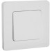 Выключатель 1-клавишный проходной 10АХ IP44 безвинтовое крепление белый INSPIRIA