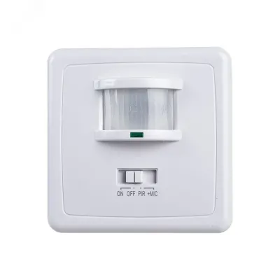 Датчик движения и освещенности 500W 12m 140° белый, SEN1A/LX2000
