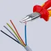 Круглогубцы VDE 1000V губки 3х30 мм L-160 мм диэлектрические хромированные двукомпонентные рукоятки