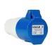 Розетка 213-16А-6h-220AC-2P+PE-IP44
