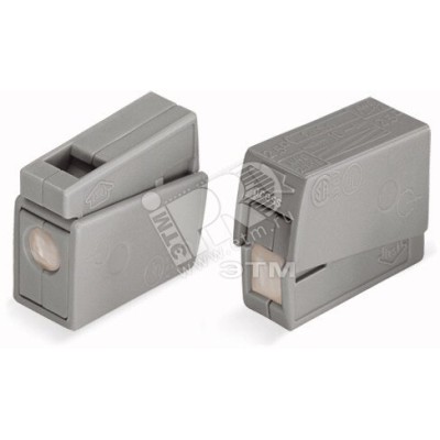 Клемма 1х2.5мм серый для светильников