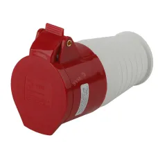 Розетка ЭРА R-16-3P-PE-N-IP44 переносная 215 3Р+РЕ+N 16А 380В IP44