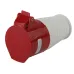 Розетка ЭРА R-16-3P-PE-N-IP44 переносная 215 3Р+РЕ+N 16А 380В IP44