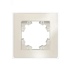 Афина рамка стеклянная одноместная, слоновая кость (ivory) (еврослот)