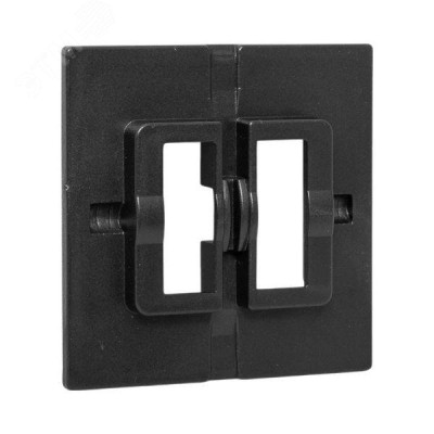 Эпика Пластина переходная для 1 или 2х клавишного выкл. IP44 черный EKF