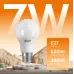 Лампа Gauss Elementary A60 7W 520lm 3000K E27 LED 1/10/50