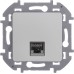 Розетка компьютерная RJ45 категория 5Е UTP алюминий INSPIRIA