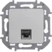 Розетка компьютерная RJ45 категория 5Е UTP алюминий INSPIRIA