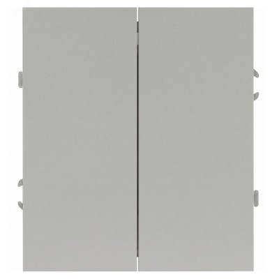Переключатель двойной 10АХ-250В алюминий 16-1106-03 Arktik