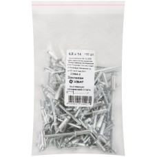 Заклепка вытяжная 4.8х14 алюминиевая (100шт)