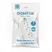 Удлинитель бытовой 3 гнезда, ПВС 3*0,75, 2,2кВт, с заземлением 5м Лидер DOMTOK