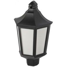 Садово-парковый светильник ЭРА НБУ 06-60-003 Ника 60Вт черный белое основание матовый