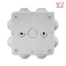 Коробка распаячная с крышкой КМР-030-031 наружная, 85х85х40, АБС, серая, 7 входов, IP54 EKF PROxima