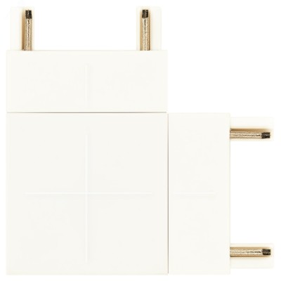 Коннектор угловой для тонкого магнитного шинопровода белый TRM-S5-CC WH