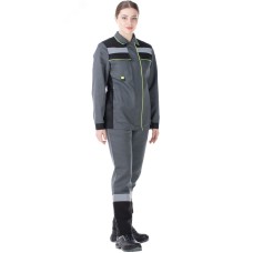 Костюм женский Джокер NEW с бр. цв. сер.-черн.-лайм, р. 96-100/170-176