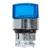 Исполнительный механизм переключателя S4 синий на 2 положения с фиксацией, с подсветкой с короткой ручкой IP65