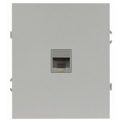 Розетка скрытого монтажа в рамку информационная RJ45 алюминий 16-3107-03 Arktik