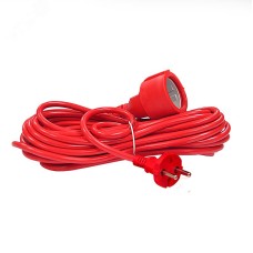 Удлинитель-шнур ПВС 2*1, 2,2кВт, без заземления, 10 метров DOMTOK