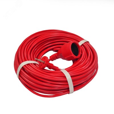 Удлинитель-шнур ПВС 2*1, 2,2кВт, без заземления, 40 метров DOMTOK