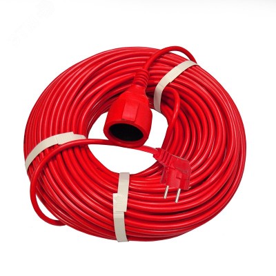 Удлинитель-шнур ПВС 3*1, 2,2кВт, с заземлением, 50 метров DOMTOK