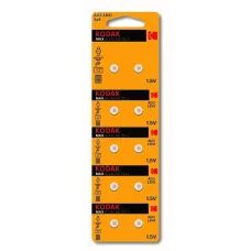Батарейки Kodak AG3 (392) LR736, LR41 [KAG3-10] MAX Button Cell (100/1000/80000)