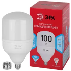 Лампа светодиодная ЭРА RED LINE LED POWER T140-100W-4000-E27/E40 R E27/E40 R 100 Вт колокол нейтральный белый свет