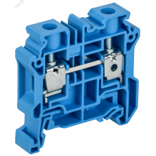 ARMAFIX Колодка клеммная CY10BU винтовая 10мм2 проходная синяя Ex IEK