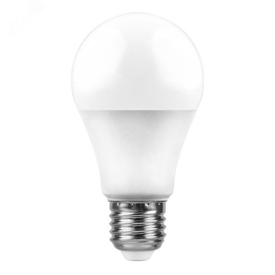 Лампа светодиодная, (10W) 230V E27 6400K A60, LB-92