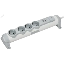 COMFORT Удлинитель У04К 4 места 2P+PE 3м 3х1,5мм2 16А USB A+C 20Вт белый IEK